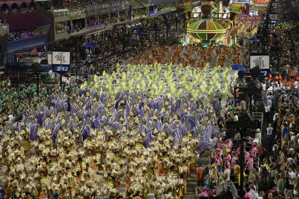 Rio Brazylia Lutego 2020 Parada Szkoły Samba Sao Clemente Marques — Zdjęcie stockowe