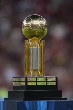 Rio, Brazil - february 26, 2020: Recopa cup during Flamengo vs Independiente del Valle by the Recopa Sudamericana tournament at the Maracana stadium