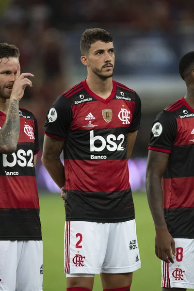 Rio Brasil Fevereiro 2020 Gustavo Henrique Durante Flamengo Independiente Del — Fotografia de Stock