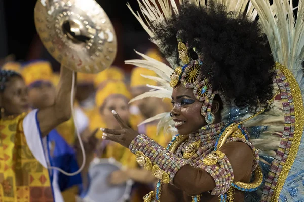 Rio Brasil Fevereiro 2020 Desfile Escola Samba Vigário Geral Marques — Fotografia de Stock