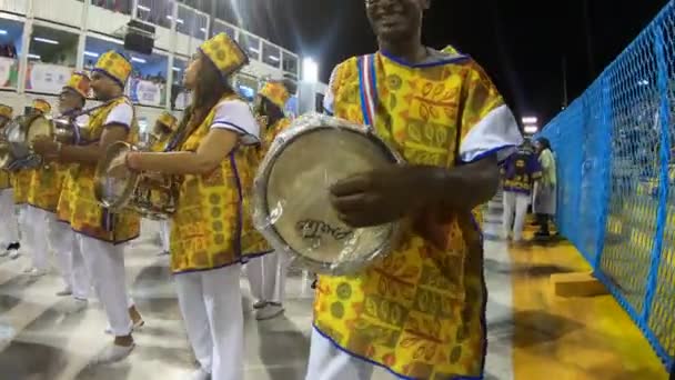 Río Brasil Febrero 2020 Desfile Escuela Samba Vigario Geral Sambodromo — Vídeos de Stock