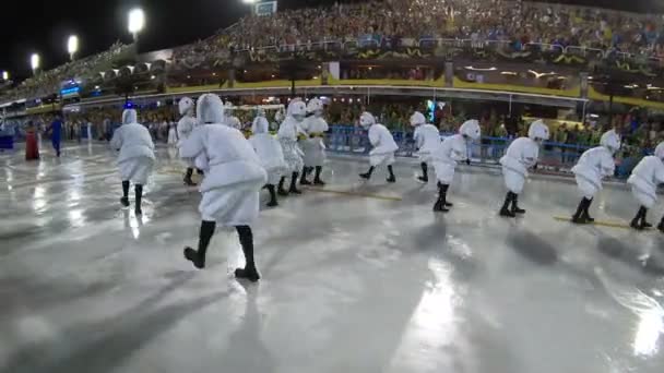 Rio Brazil February 2020 Parade Samba School Vigario Geral Marques — Stock video