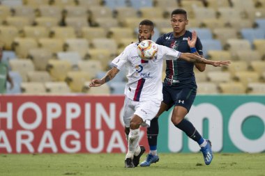 Rio, Brezilya - 08 Mart 2020: Fernando pacheco Maracana Stadyumu 'nda Carioca Şampiyonası' nda Fluminense ve Resende arasında maç yaptı