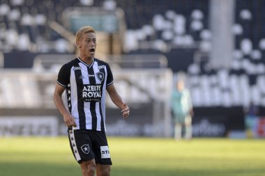 Rio, Brezilya - 15 Mart 2020: Keisuke Honda Nilton Santos Stadyumu 'nda Carioca Şampiyonası' nda Botafogo ve Bangu arasında oynanan maçta