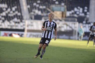 Rio, Brezilya - 15 Mart 2020: Keisuke Honda Nilton Santos Stadyumu 'nda Carioca Şampiyonası' nda Botafogo ve Bangu arasında oynanan maçta