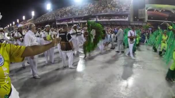 Rio Brasile Febbraio 2020 Sfilata Della Scuola Samba Accademicos Rocinha — Video Stock