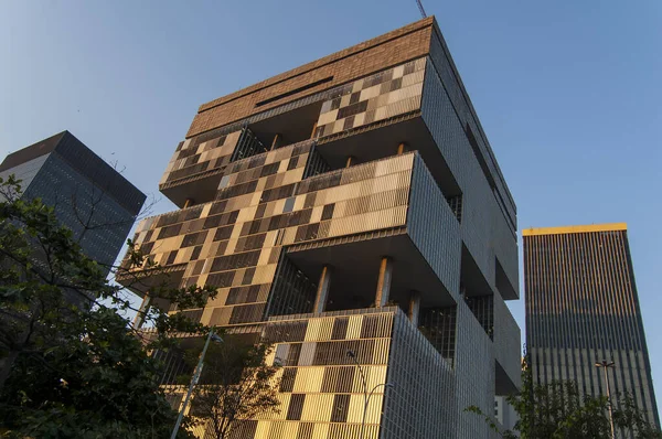 Rio Janeiro Brésil Juin 2006 Façade Bâtiment Des Petrobras Appartenant — Photo