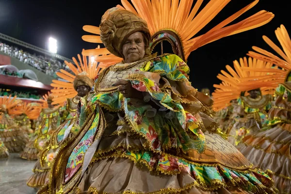 Rio Brasil Fevereiro 2020 Desfile Escola Samba Inocentes Belford Roxo — Fotografia de Stock