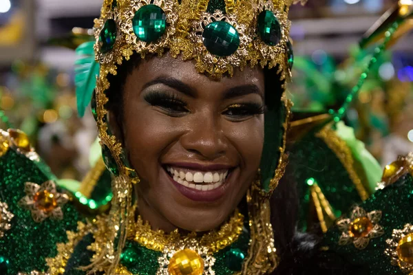 Río Brasil Febrero 2020 Desfile Escuela Samba Inocentes Belford Roxo —  Fotos de Stock