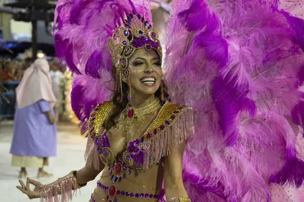 Rio Brasil Fevereiro 2020 Desfile Escola Samba Mangueira Marques Sapucai — Fotografia de Stock