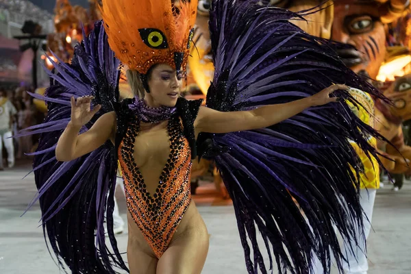 Rio Brasil Fevereiro 2020 Desfile Escola Samba Grande Rio Marques — Fotografia de Stock