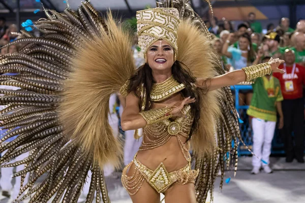 Río Brasil Febrero 2020 Desfile Escuela Samba Grande Rio Marqués — Foto de Stock