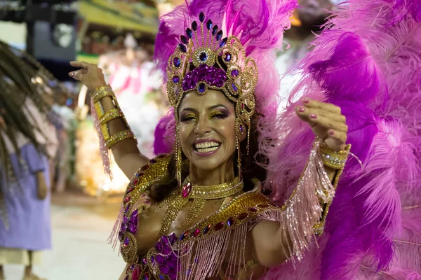 Rio Brasilien Februar 2020 Parade Der Sambaschule Mangueira Auf Dem — Stockfoto