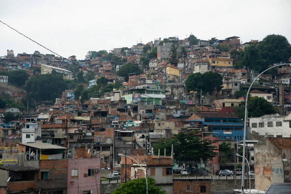 Rio Janeiro Brazilië Mei 2020 Zicht Gemeente Mangueira Een Zeer — Stockfoto