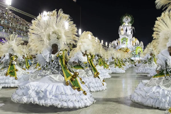 Rio Brazilië Februari 2020 Parade Van Sambaschool Mocidade Independente Padre — Stockfoto