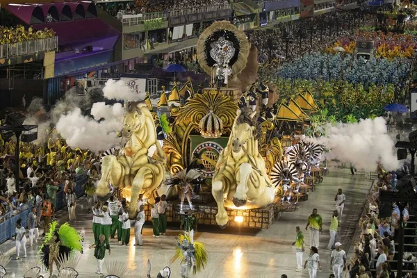 Rio Brazilië Februari 2020 Parade Van Sambaschool Academicos Cubango Marques — Stockfoto