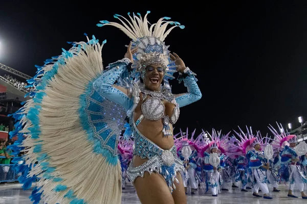 Río Brasil Febrero 2020 Desfile Escuela Samba Academicos Sossego Marques — Foto de Stock