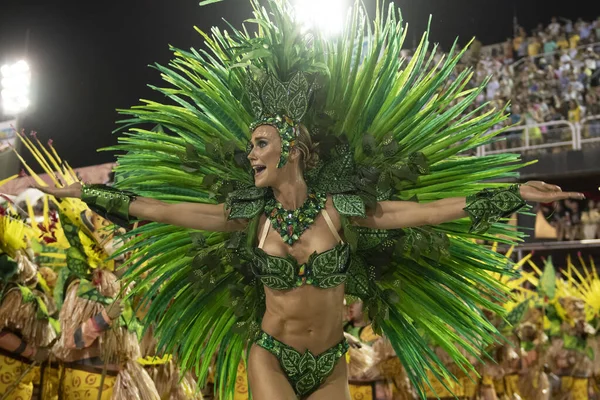 Río Brasil Febrero 2020 Desfile Escuela Samba Grande Rio Marqués — Foto de Stock