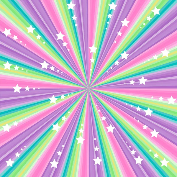 Pastel çizgili renkli arka plan ve yıldızlı duvar kağıdı. Çok renkli soyut arkaplan.
