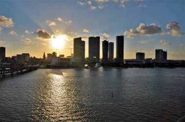 şehir merkezinin görünümü miami