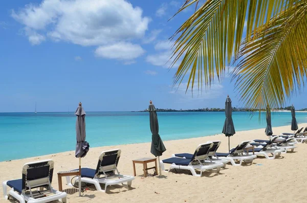 Baía de Simpson bonita em Saint Maarten — Fotografia de Stock