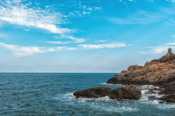 Haeundae beach morze jest najbardziej popularne w Korea Busan — Zdjęcie stockowe