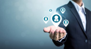 Human resources, talent management and recruitment business concept with copy space for your text