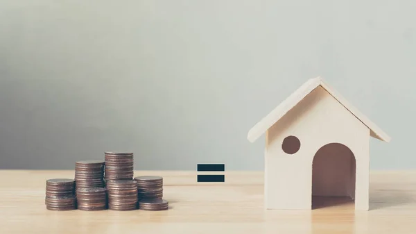 Investissement immobilier et immobilier et hypothèque immobilière concept financier — Photo
