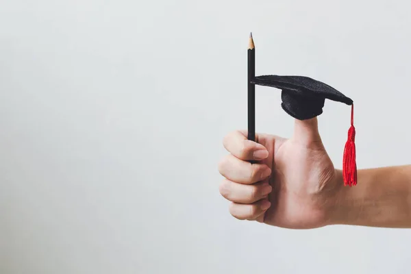 Conceito Educação Conhecimento Graduação Conclusão Bem Sucedida — Fotografia de Stock