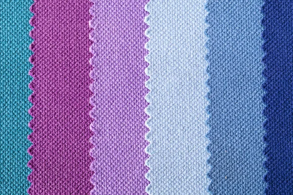 Background of colorful stripes of cotton fabric, texture — Stock Photo, Image