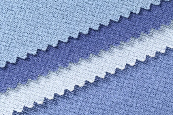 Samenstelling van gekleurde diagonale strepen van getande katoenweefsel — Stockfoto