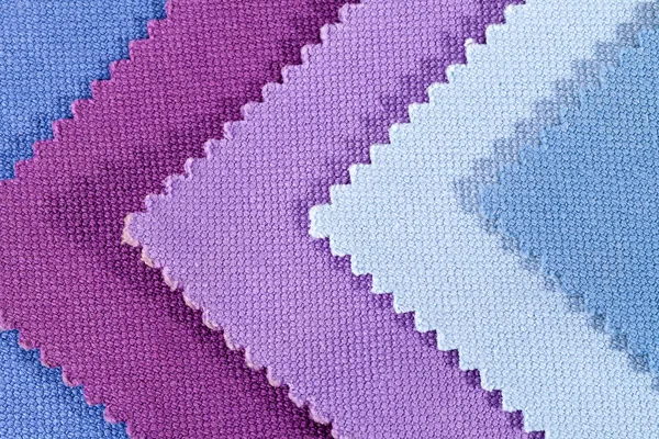 Composition de morceaux colorés de tissu de coton dentelé — Photo