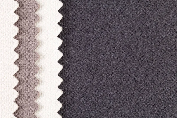 Composition des rayures colorées de tissu de coton dentelé — Photo