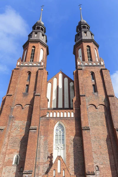 Bazylika Świętego Krzyża, Opole, Polska — Zdjęcie stockowe