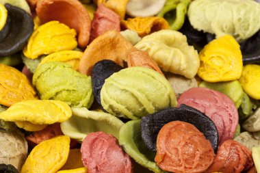 Renkli makarna Sestri arka plan