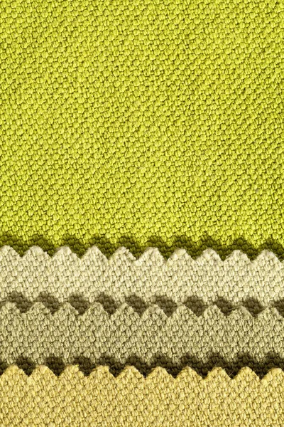 Composition des rayures colorées de tissu de coton dentelé — Photo