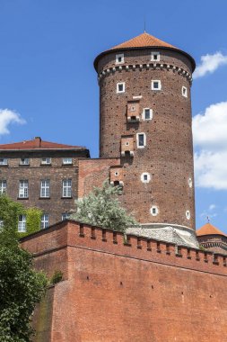 Wawel Royal Castle Sandomierska Kulesi, Krakow, Polonya.