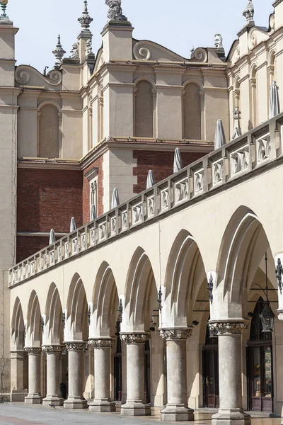 Arcaded Cloth Hall (Sukiennice), Main Market Square, Krakow, Polonya — Stok fotoğraf