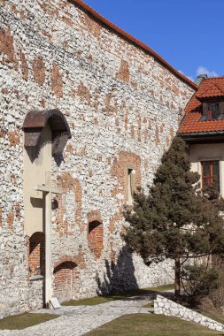 Krakow, Polonya yakınındaki Tyniec Benedictine abbey