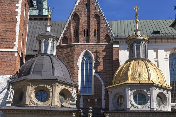 Catedral de Wawel en Wawel Hill, Cracovia, Polonia — Foto de Stock