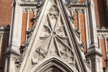13. yüzyılda Holy Trinity Kilisesi, cephe, Krakow, Polonya