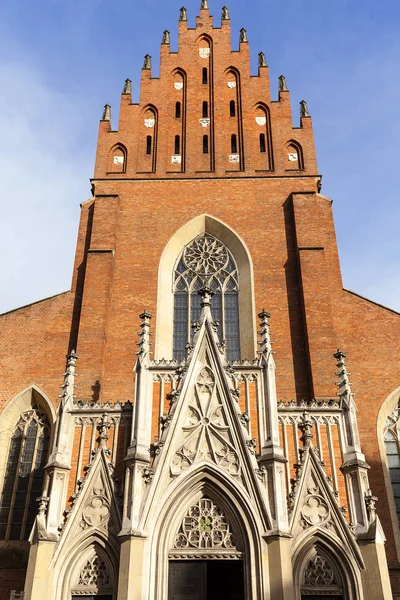 13. yüzyılda Holy Trinity Kilisesi, cephe, Krakow, Polonya
