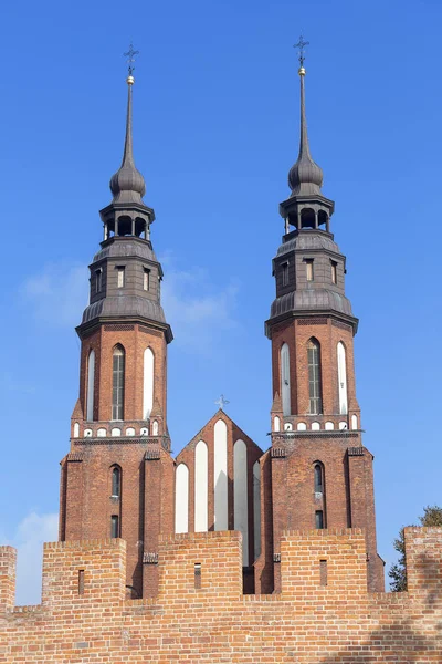 Bazylika Świętego Krzyża, Opole, Polska — Zdjęcie stockowe