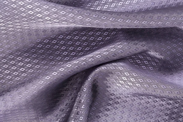 Zijde achtergrond, textuur van violet, diamond patroon glanzende stof — Stockfoto