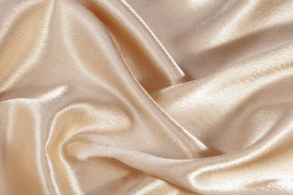 İpek arka plan, bej parlak kumaş dokusuna