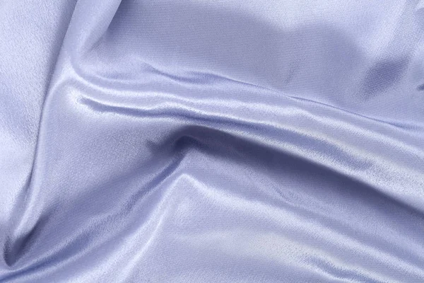 Шелковый фон, текстура из серо-голубой блестящей ткани — стоковое фото
