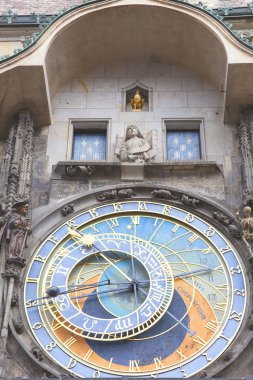 Prag astronomik saat Orloj üzerinde eski Belediye Binası, Prague, Çek Cumhuriyeti