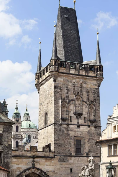 Old Town Bridge Tower, Charles Bridge, Praga, República Checa — Fotografia de Stock