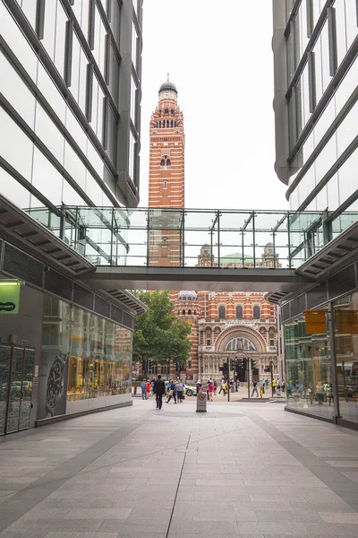 Westminster Cathedral, Catholic Church, neo-Byzantine style, London, United Kingdom — Stock Photo, Image