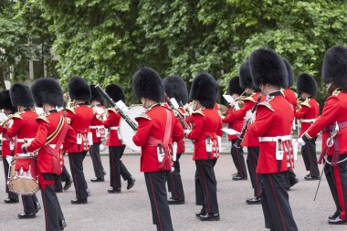 Londra Muhafız Buckingham Sarayı, Londra, Birleşik Krallık önünde tören değiştirme